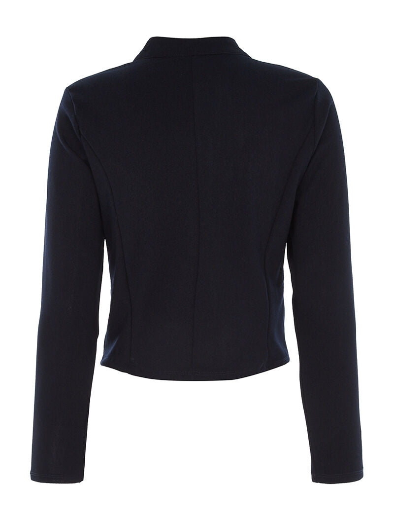 Veste basic boutons dorés - marine - 2