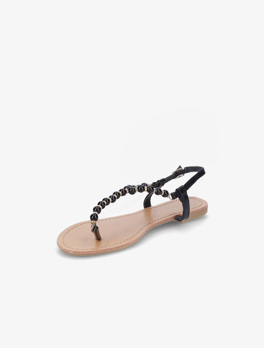 Tongs perles noir - Noir - 3