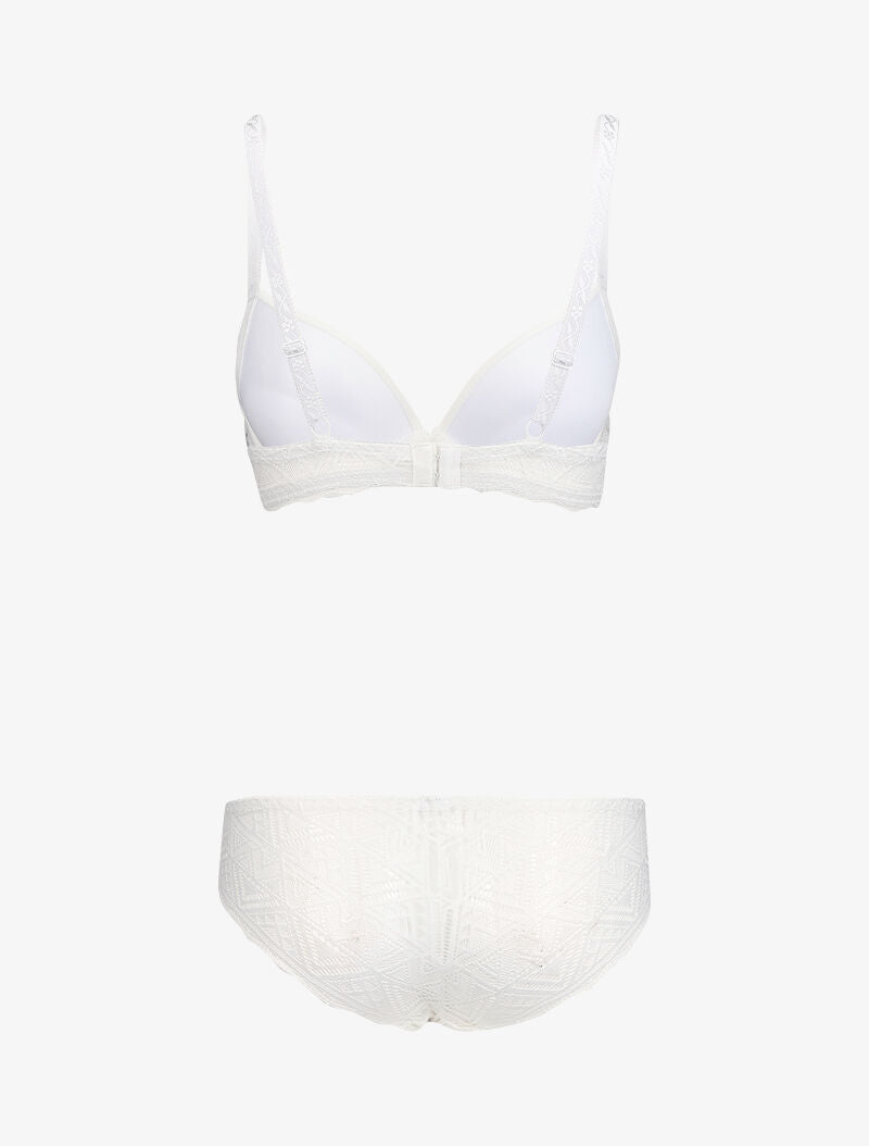 Ensemble à broderies anglaise - Blanc - 2