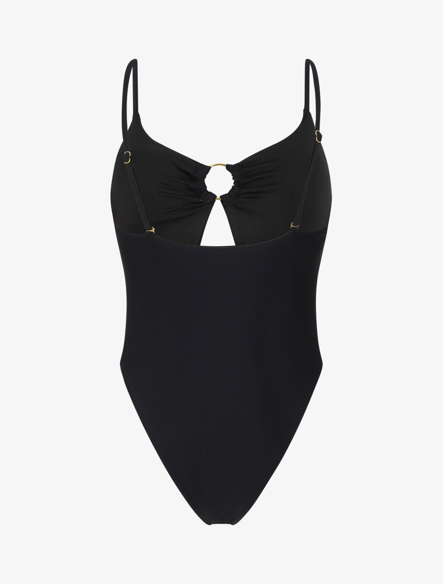 Maillot de bain une pièce échancré - Noir - 2