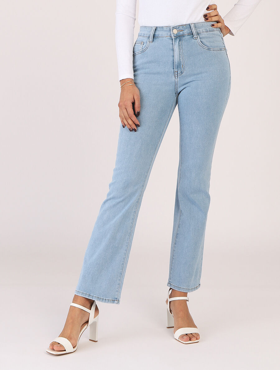 Jean classique coupe flare - Bleu - 4
