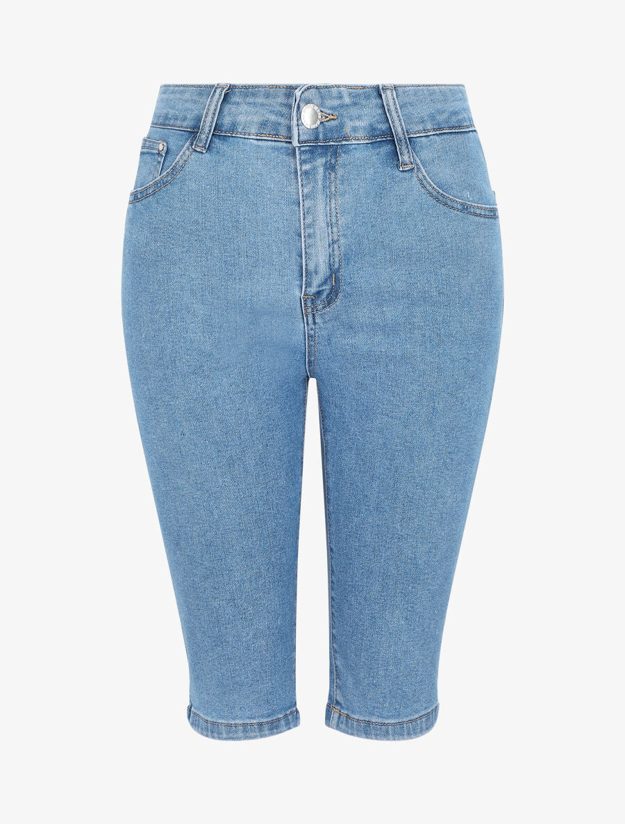 Bermuda push up en jean - Bleu - 4