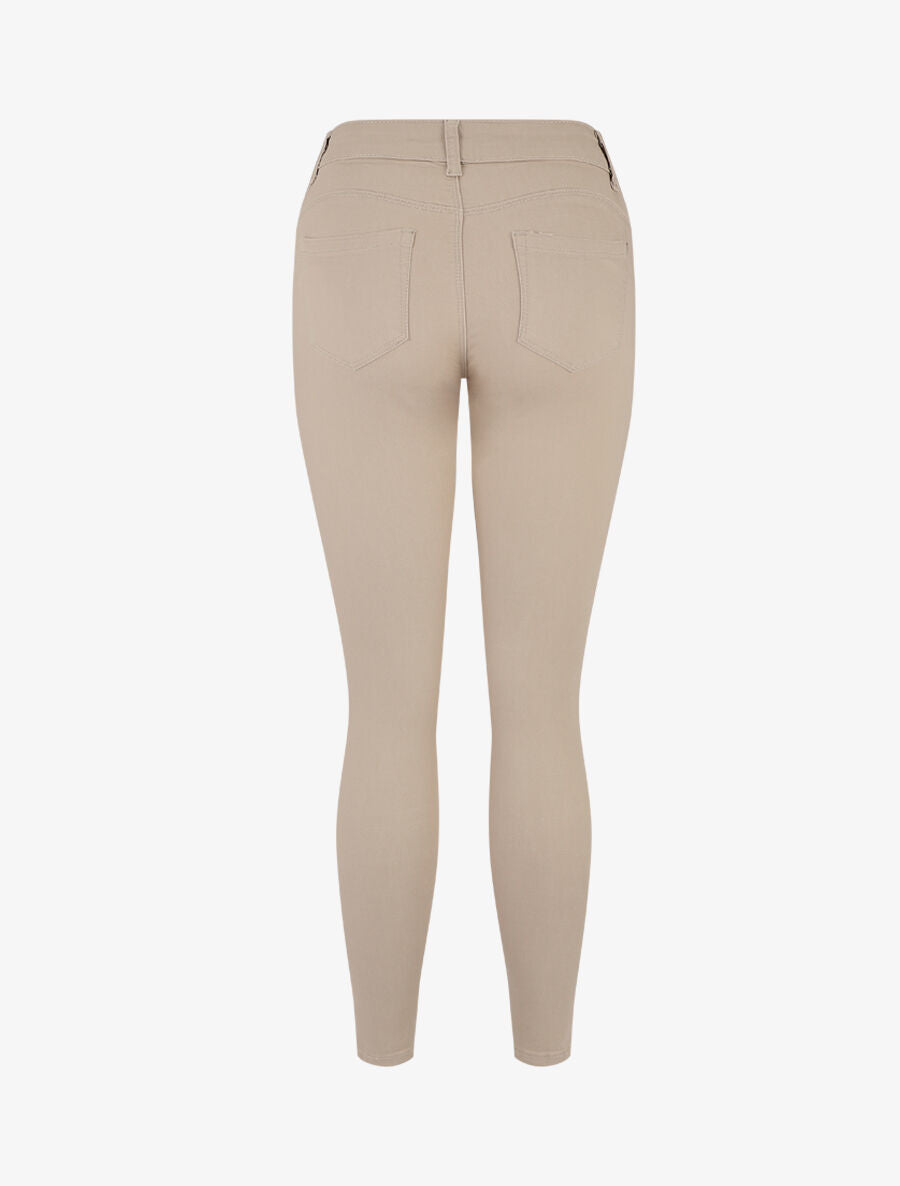 Jean uni coupe slim - Beige - 2