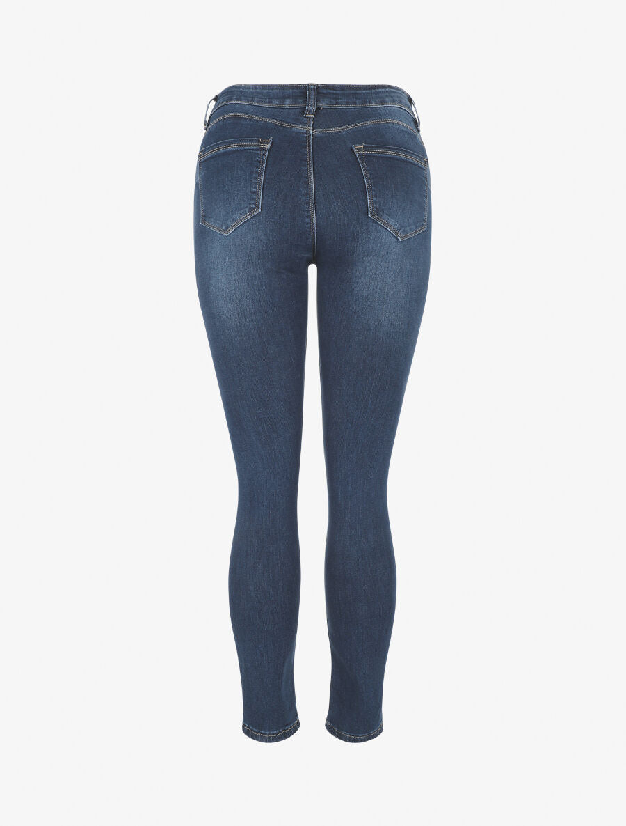 Jean slim push up taile standard - Bleu - 2