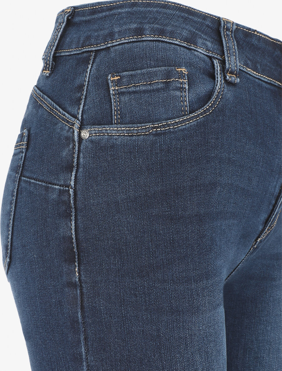 Jean slim push up taile standard - Bleu - 3