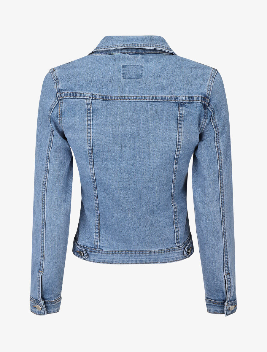 Veste en jean coupe ajustée - Bleu - 2