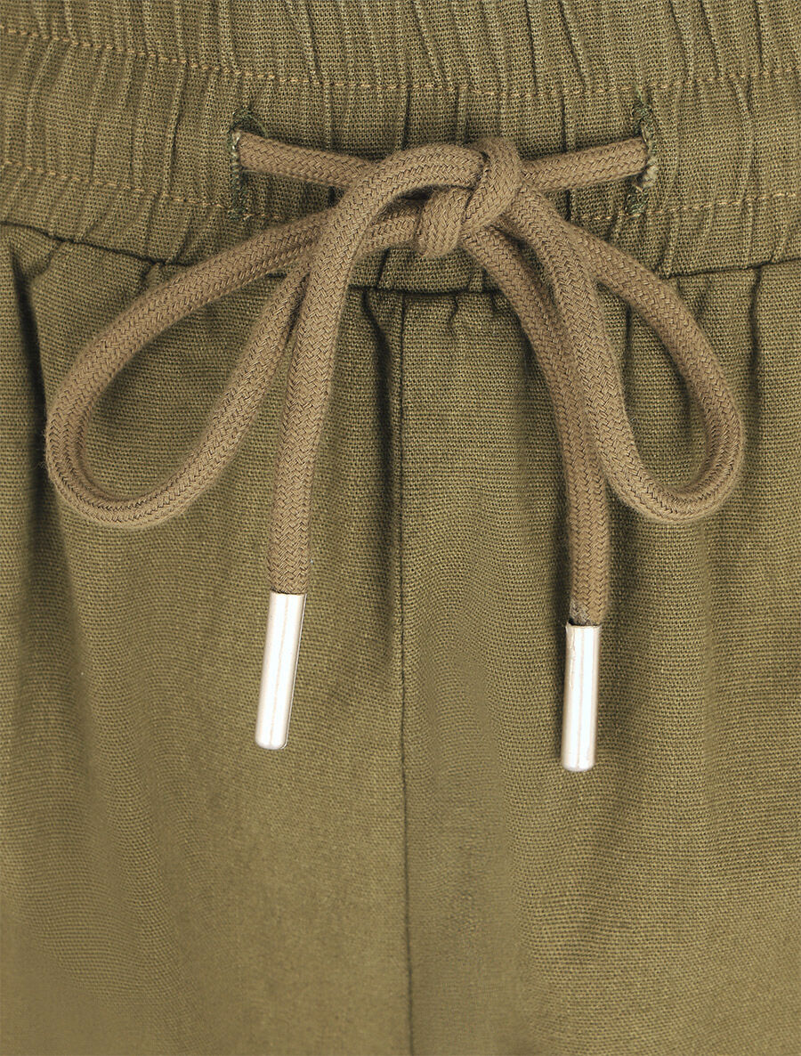 Pantalon cargo taille haute - Kaki - 3