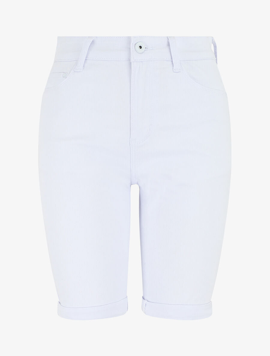 Bermuda push up uni - Blanc - 1