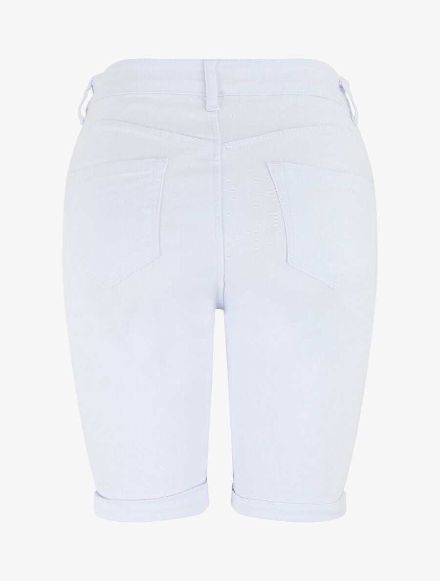 Bermuda push up uni - Blanc - 2