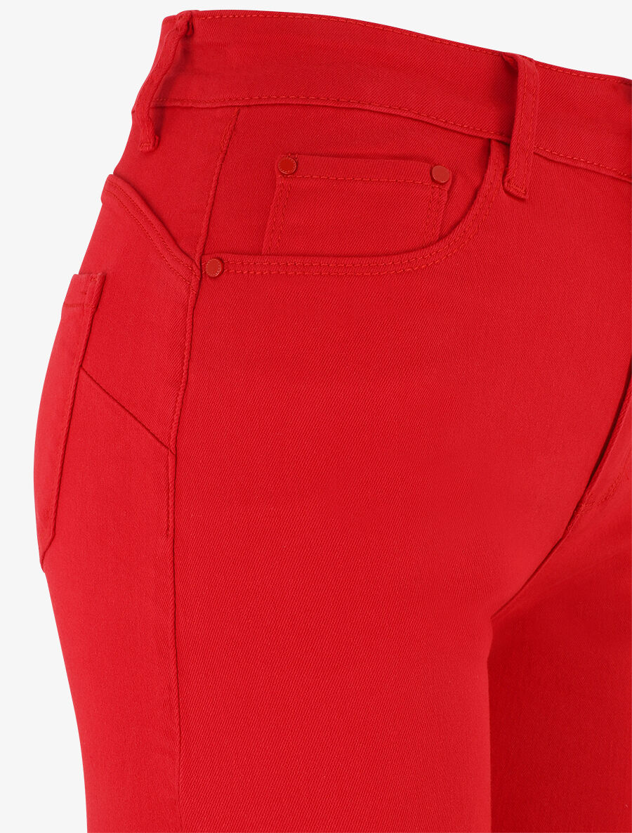 Bermuda push up uni - Rouge - 3