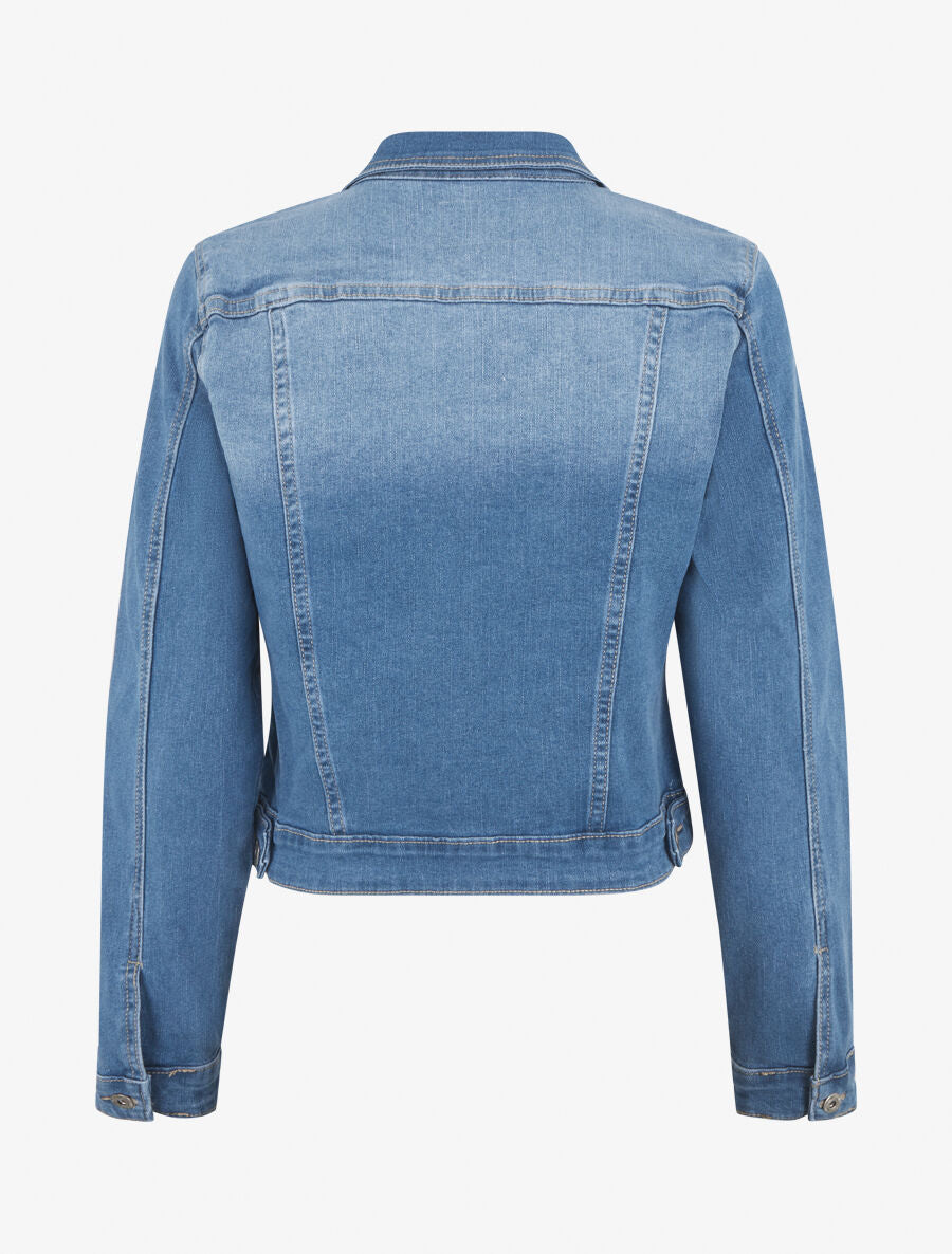 Veste en jean ajustée - Bleu - 2
