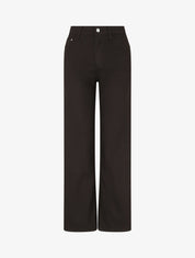 Jean droit push up taille haute - Noir - 4