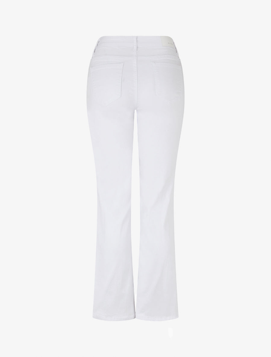 Jean droit basique taille haute - Blanc - 2