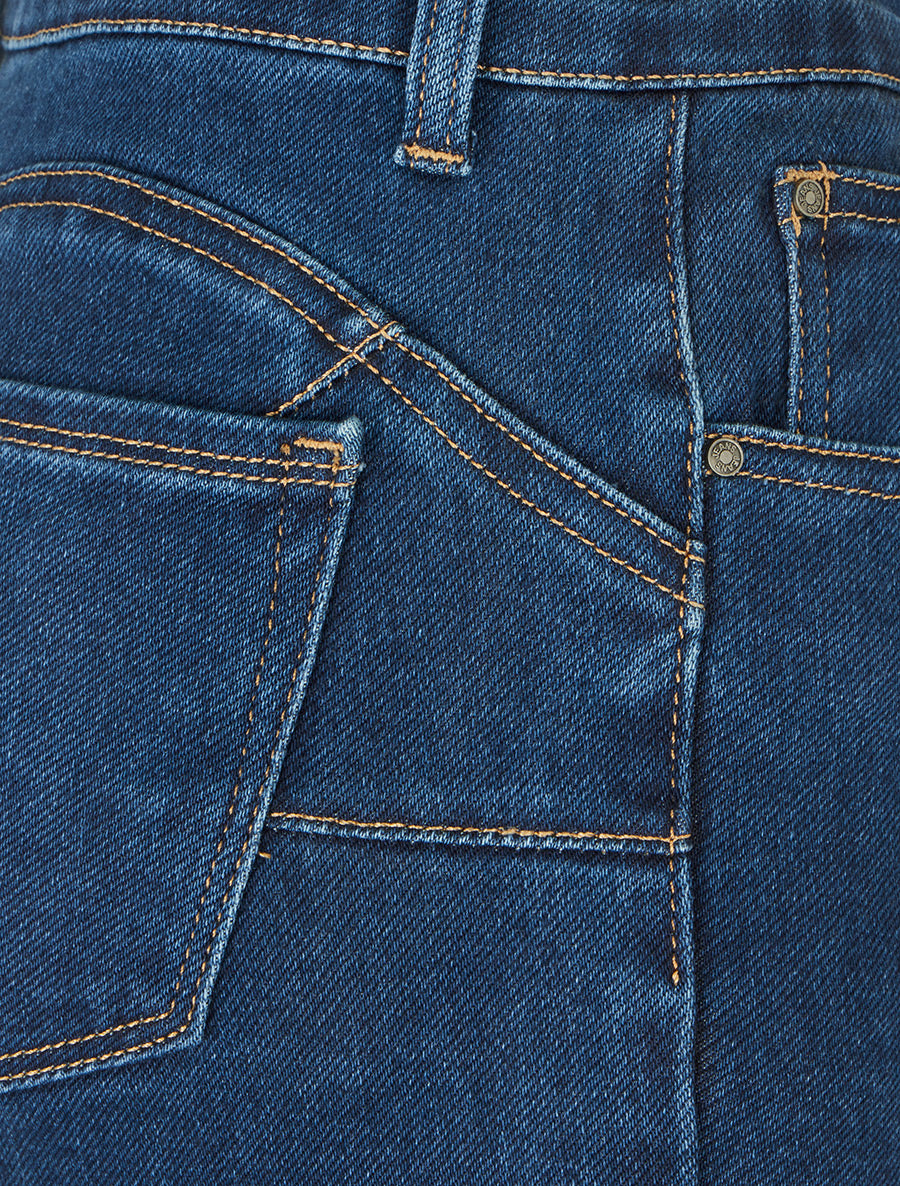 Jean standard coupe flare - Bleu - 3
