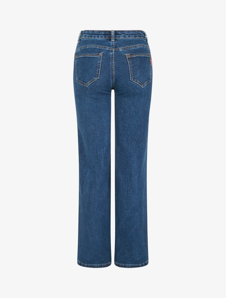 Jean wide leg push up - Denim - 2