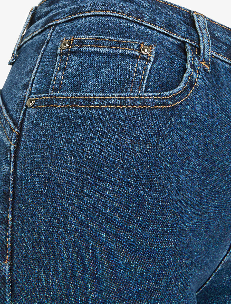 Jean wide leg push up - Denim - 3