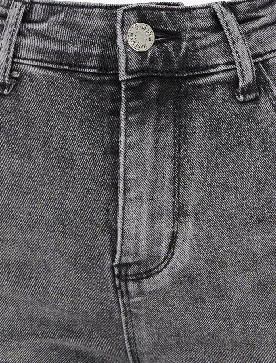 Jean push up coupe droite - Gris - 3