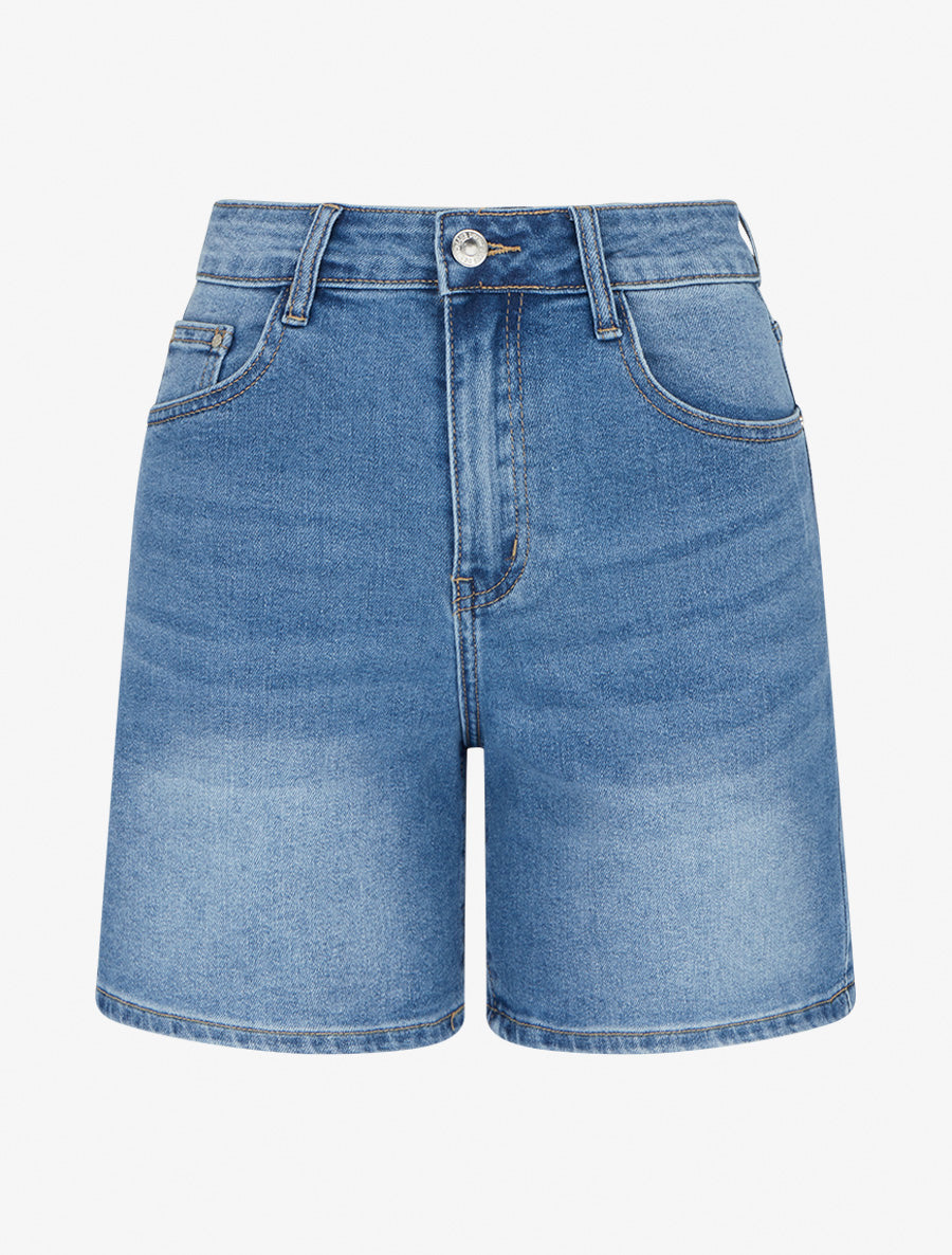 Short en jean - Bleu - 1