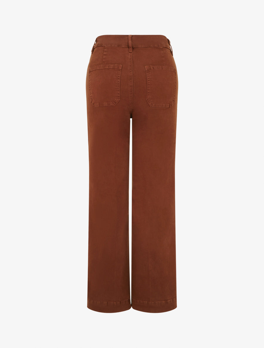 Jean uni wide leg - Rouille - 2