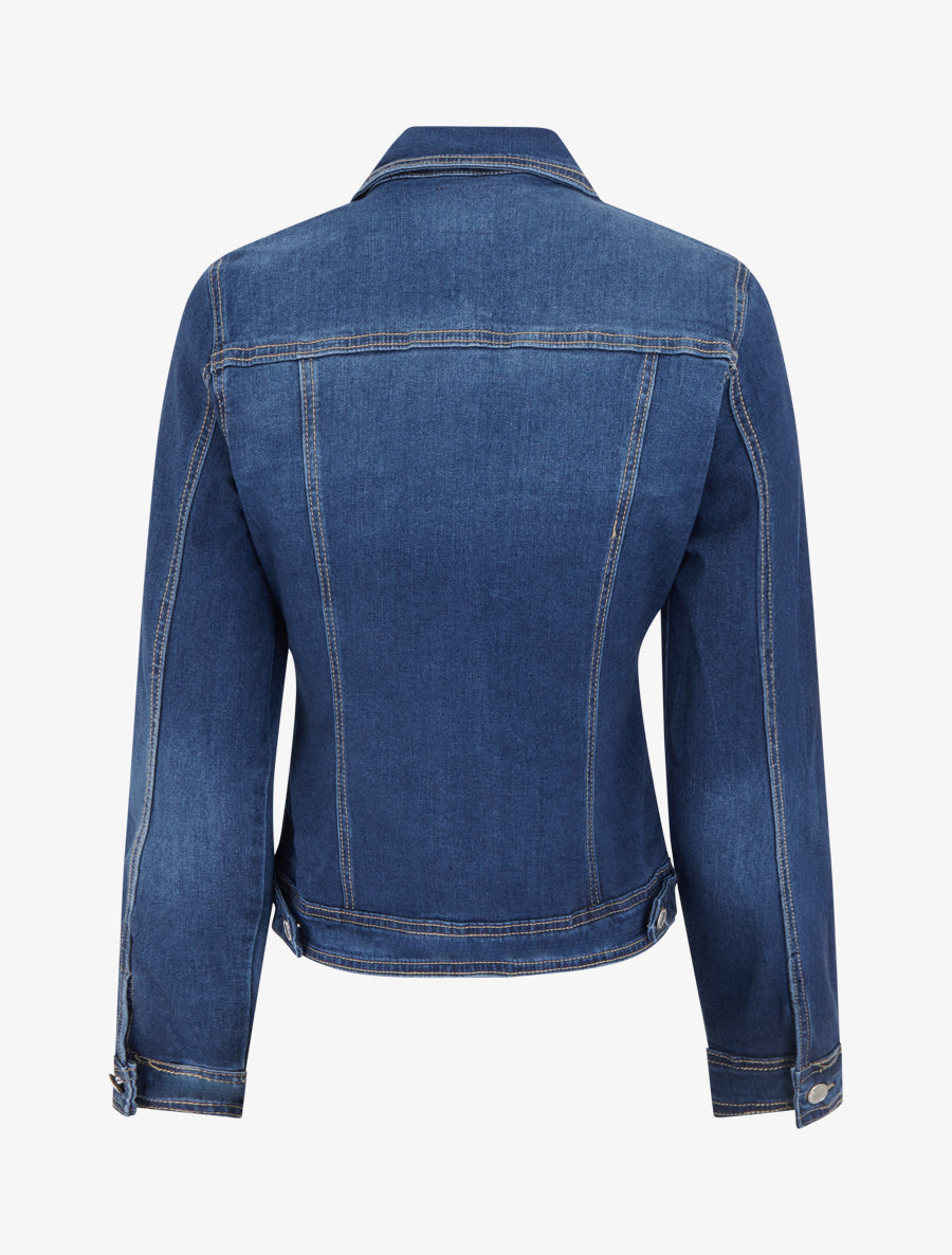 Veste en jean ajustée - Bleu
