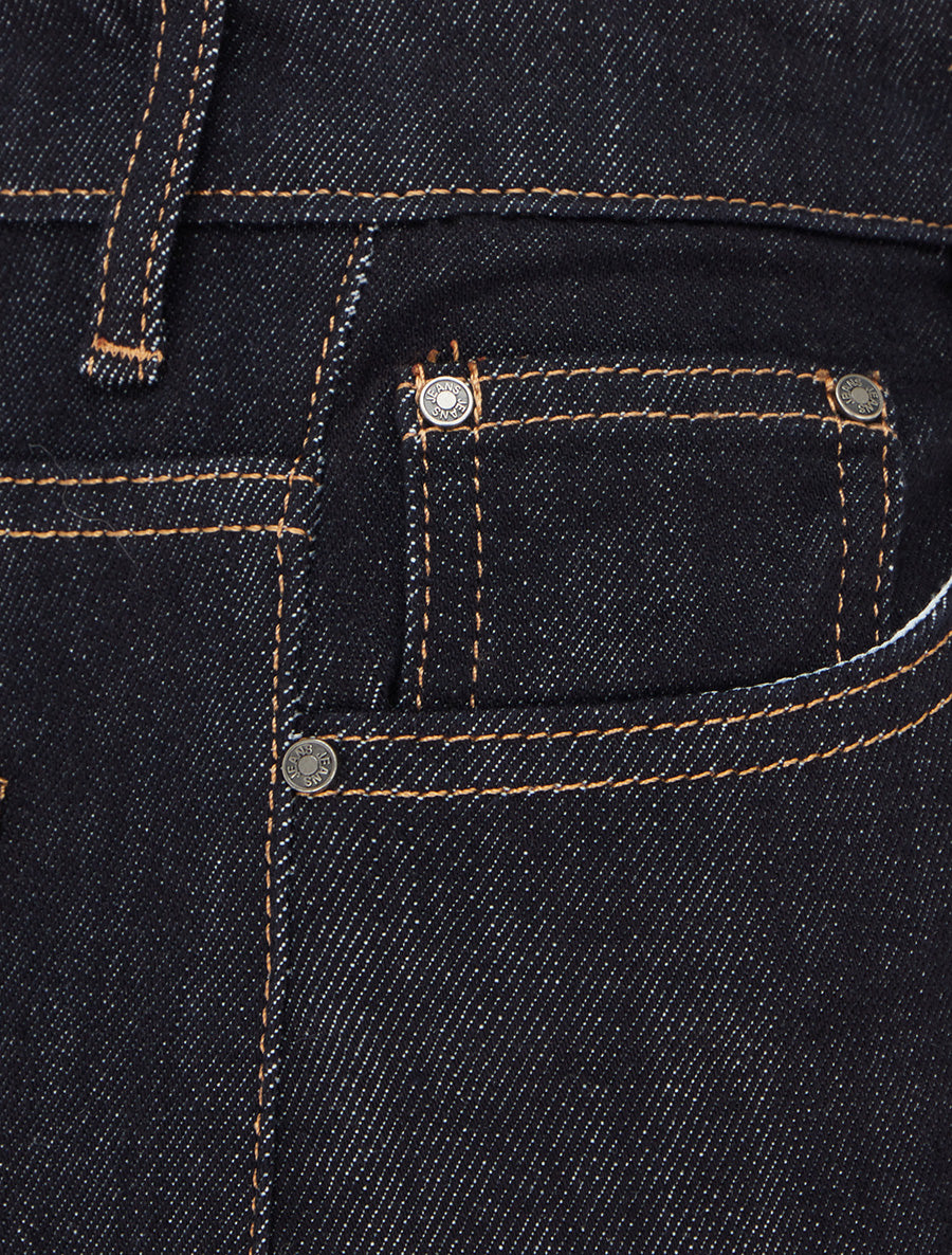 Jean wide leg à revers - Bleu brut - 3