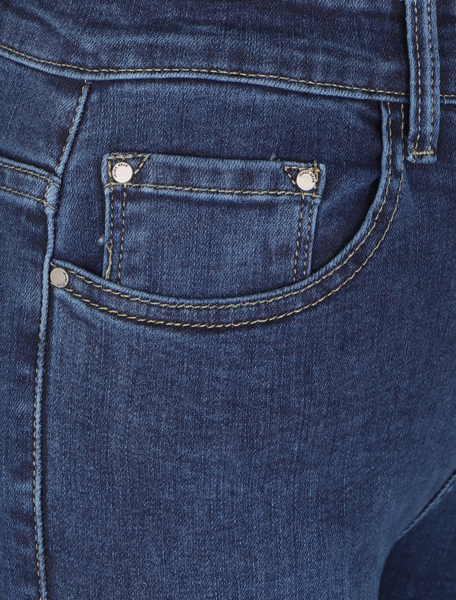 Jean slim à taille haute - Bleu denim - 3