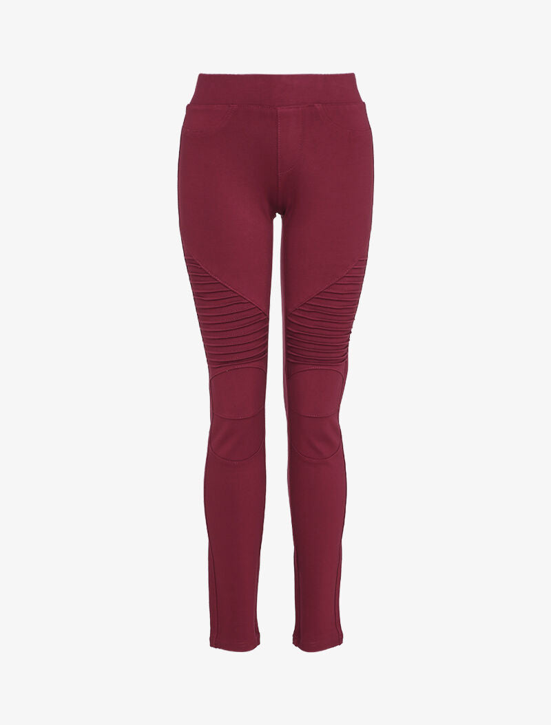 Legging à cuisses stylisées - Bordeaux - 1