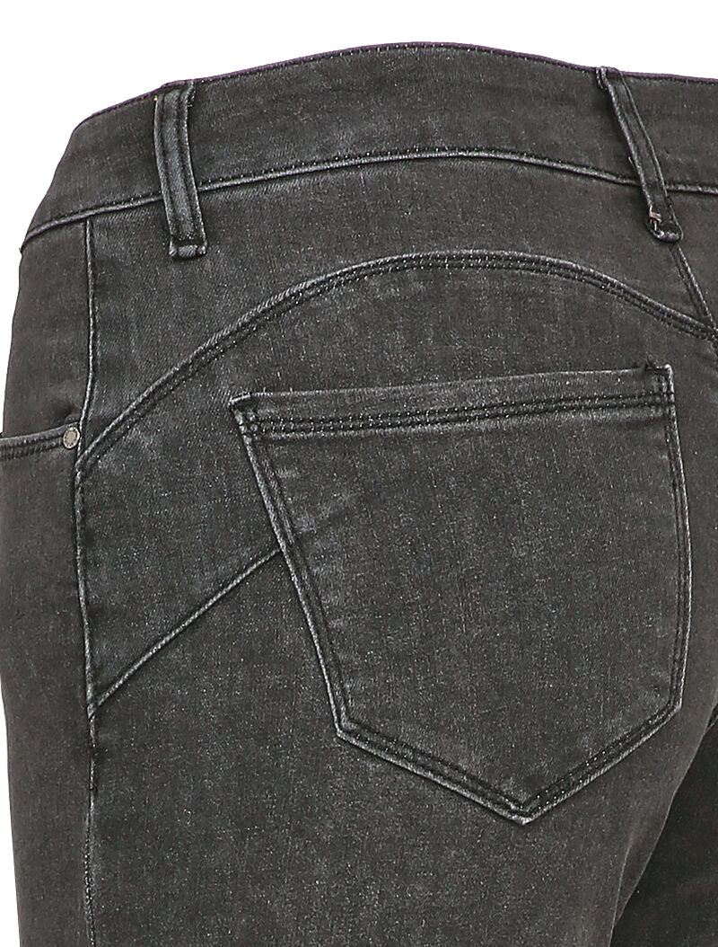 Jean slim stretch à taille standard - Gris foncé - 3