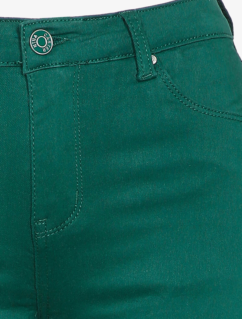 Jean skinny uni casual - Vert sapin - 3