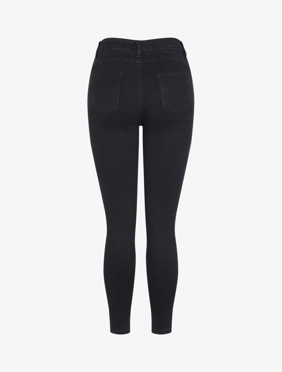 Jean ultra skinny à taille standard - Noir - 2