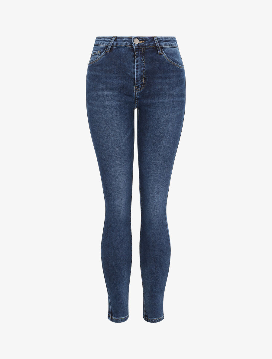 Jean skinny taille haute - Bleu denim - 3