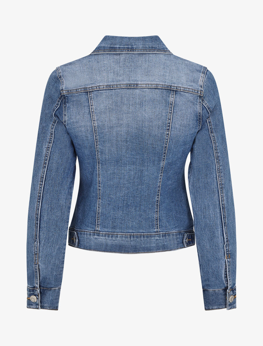 Veste en jean coupe droite - Bleu denim - 2