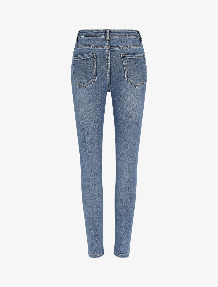 Jean stretch coupe skinny - Bleu - 2