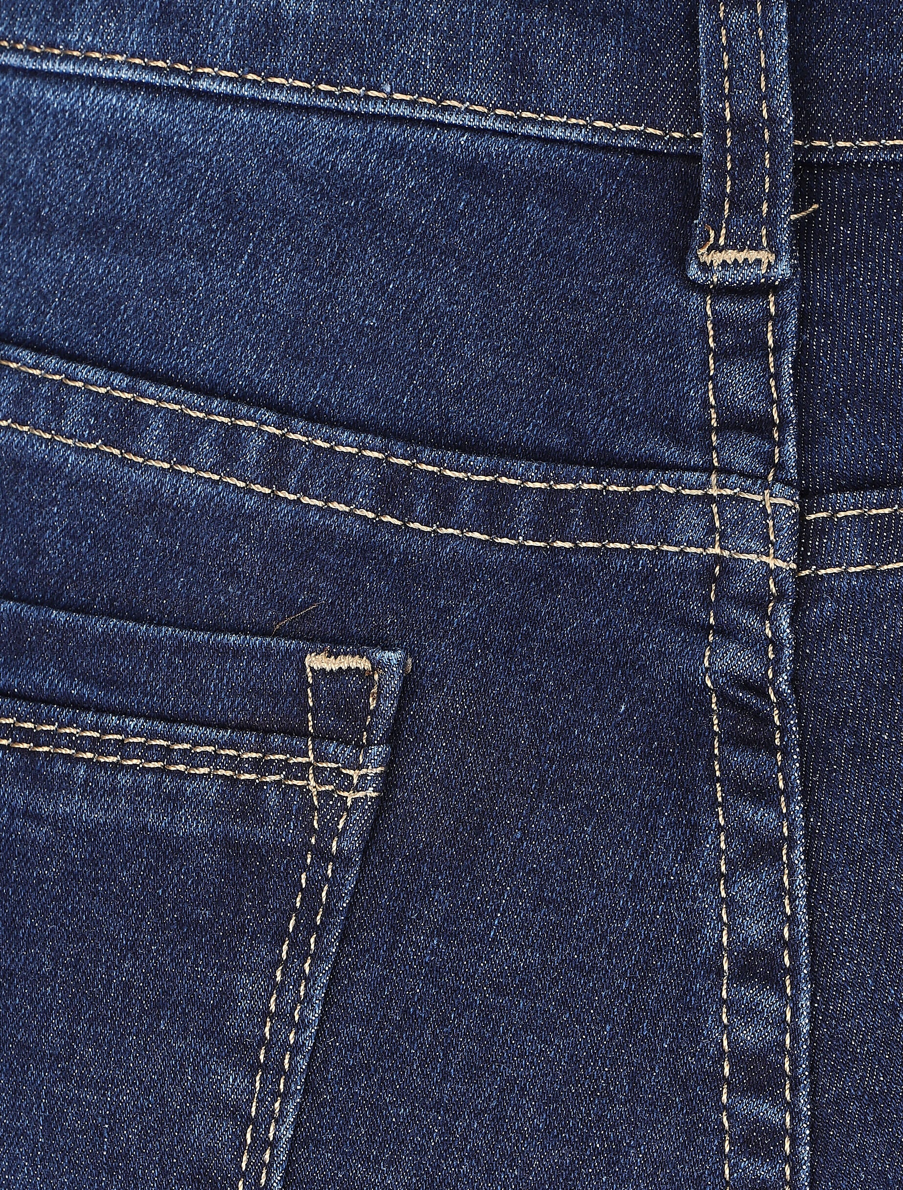 Jean slim taille haute - Bleu - 3