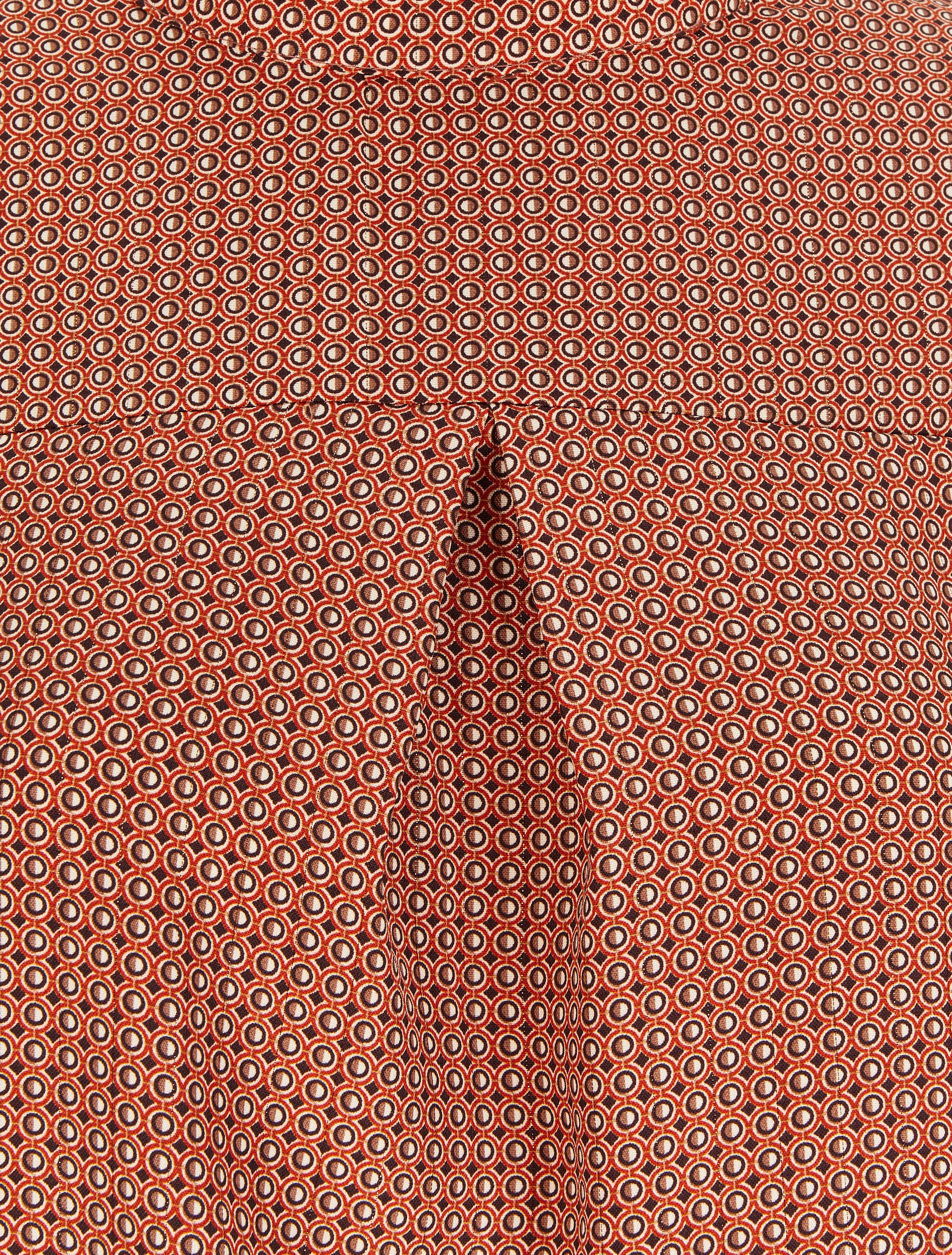 Blouse à motifs géométriques - Rouge - 3