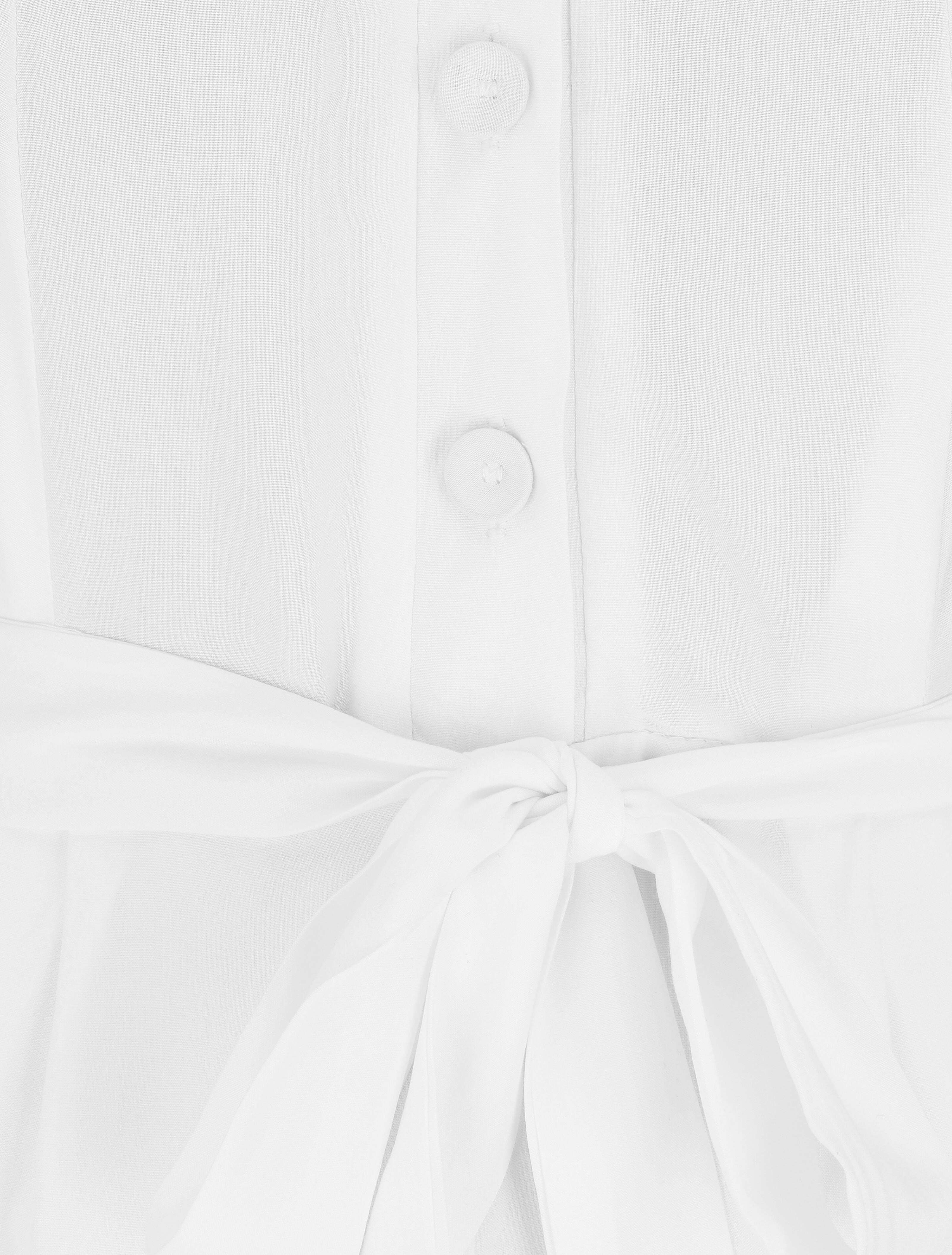 Combishort manches courtes à dentelle - Blanc - 3