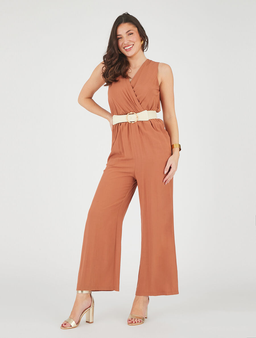 Combinaison fluide sans manches - Rouille - 4