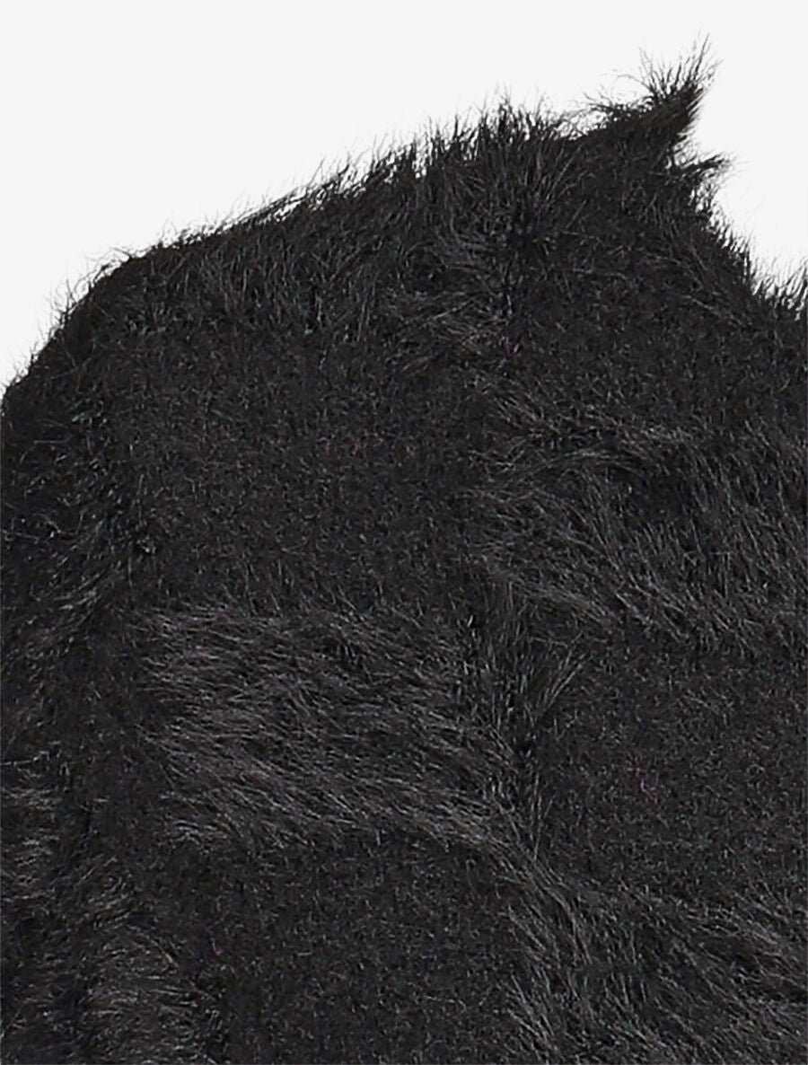 Pull uni style mohair - Noir - 3