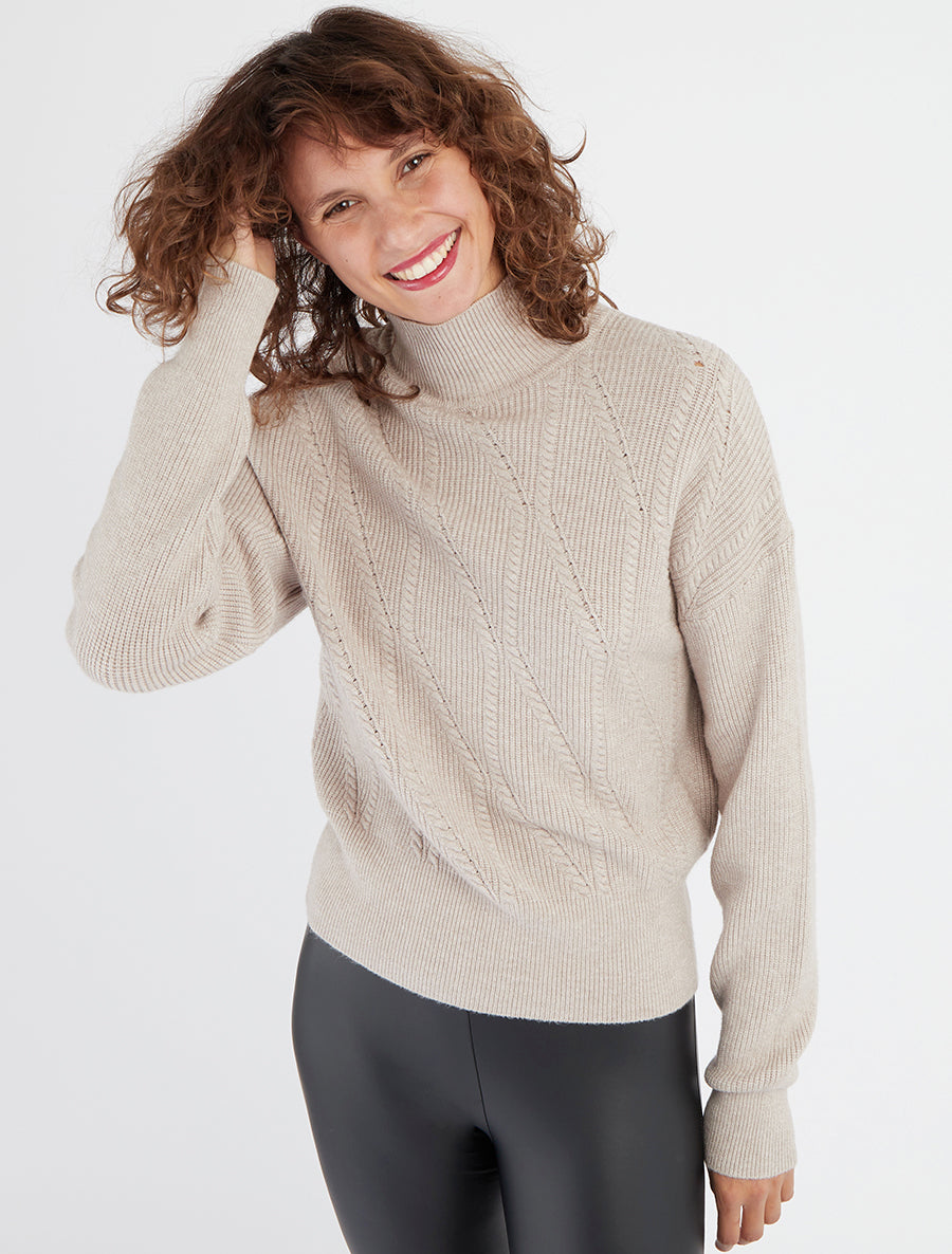 Effen trui met opstaande kraag - Mol