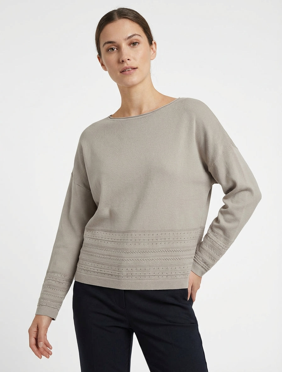 Rechtermouw top met fantasierandjes - Mol