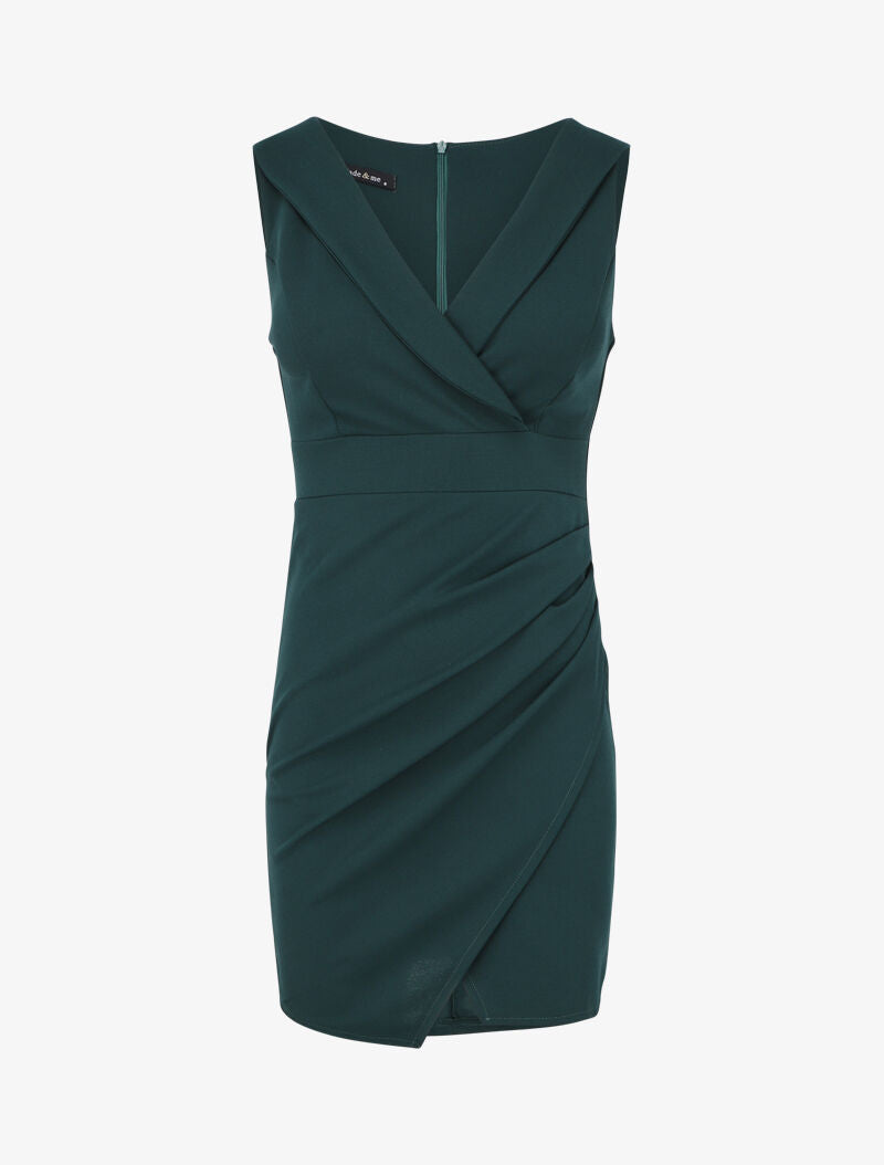 Robe portefeuille cache coeur - Vert - 1