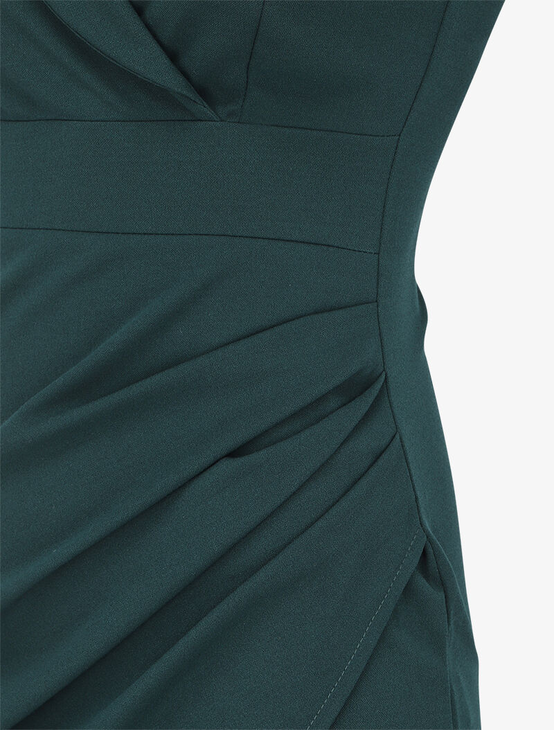Robe portefeuille cache coeur - Vert - 3