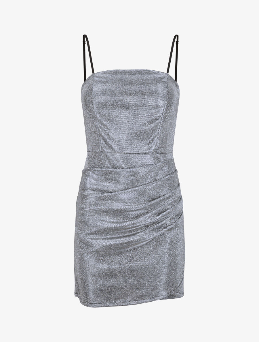 Robe bandeau à détail drapé - Noir - 1