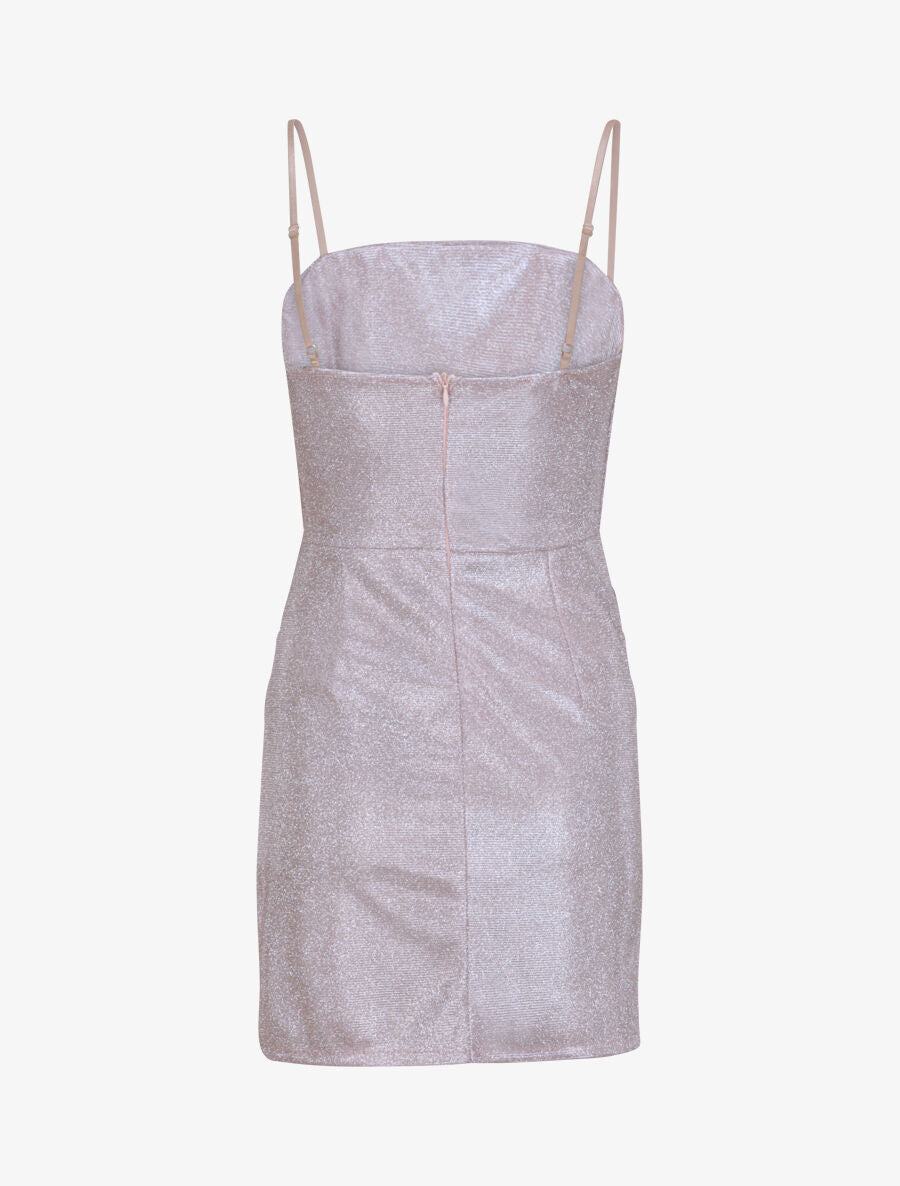 Robe bandeau à détail drapé - Rose - 2