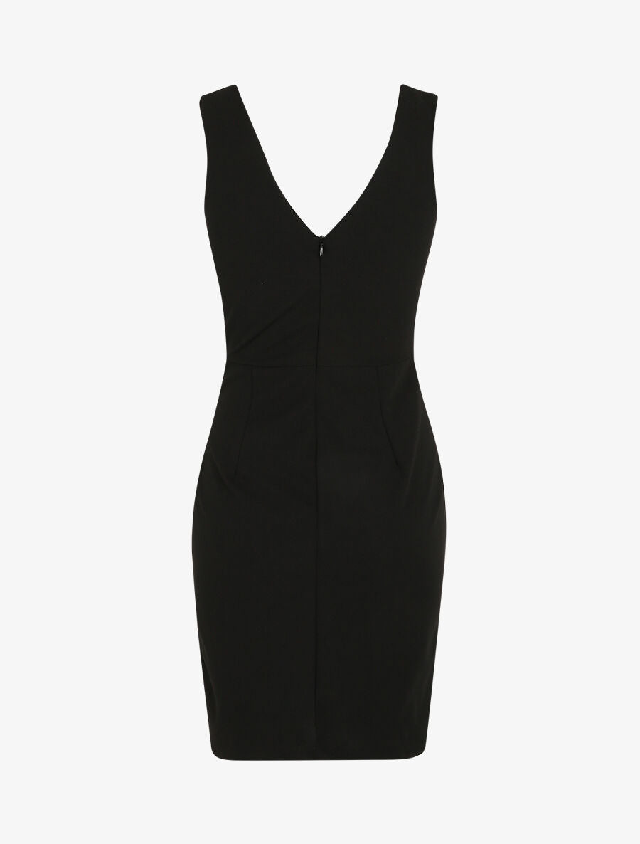 Robe fourreau à buste en sequins - Noir/or - 2