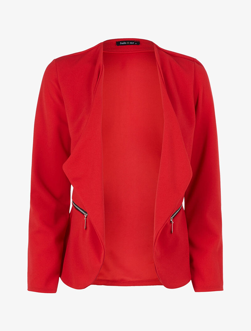 Veste à pans biseautés - Rouge - 1