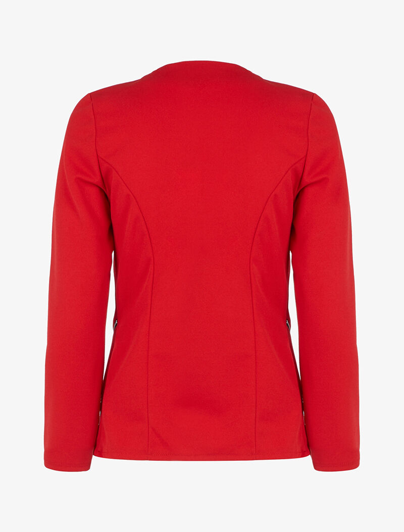 Veste à pans biseautés - Rouge - 2