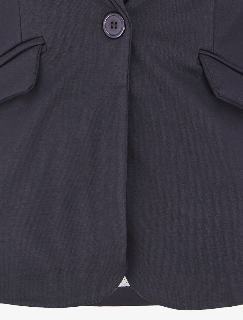 Blazer ajusté à un bouton - Marine - 3