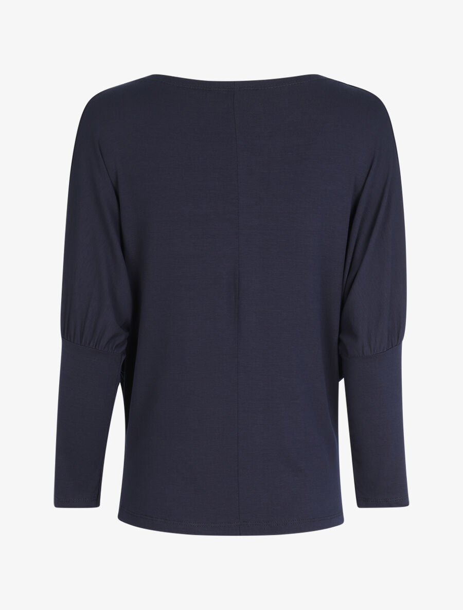Top boule à manches dolman - Marine - 2