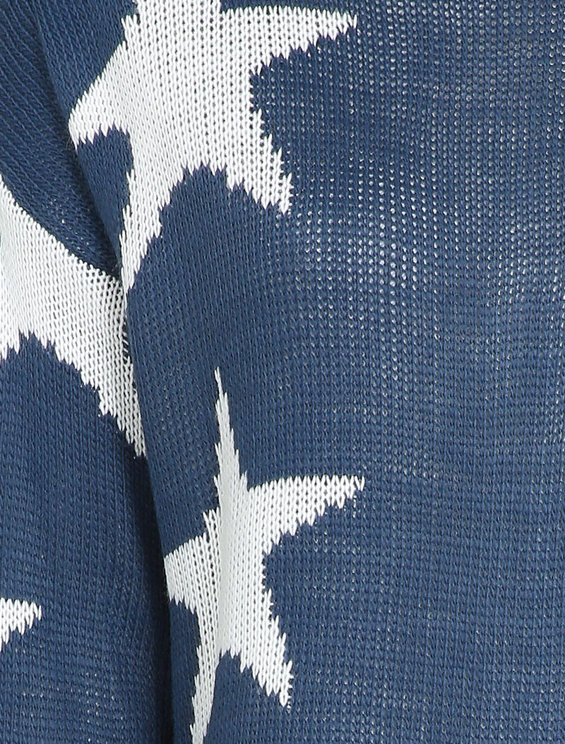 Pull imprimé étoiles - Bleu - 3